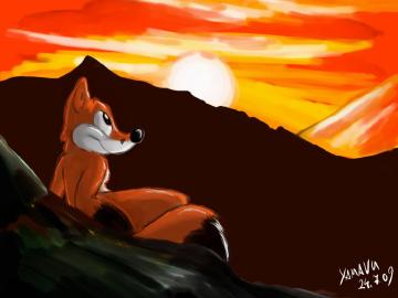 Sunset in the Mountains