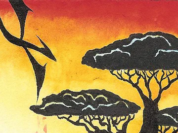 ACEO - The Gathering at The Tree of Life