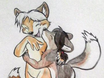 Grion and Fafa being cute