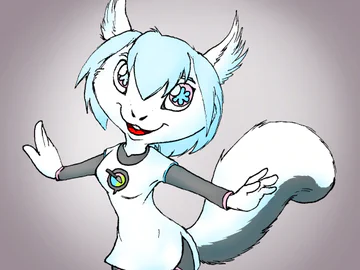 [Fanart] Kiki, the Krita Mascot