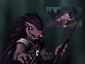 [Fanart] Porcupine Monster shaded