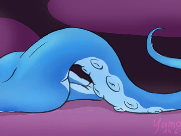 Lil Blue lounging around