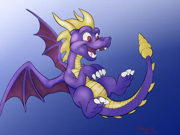 Spyro jumps