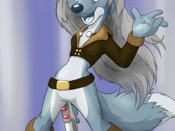 A kinda SciFi wolf girl