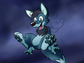 Green wolfy fluff
