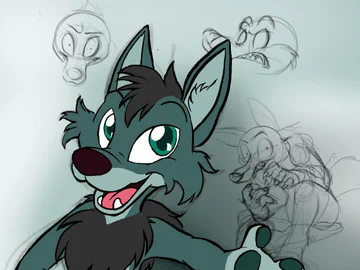 a quick green woof that rose out of my sketches today