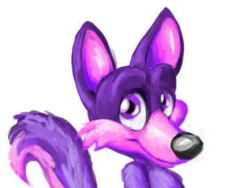 purple fox speedpaint