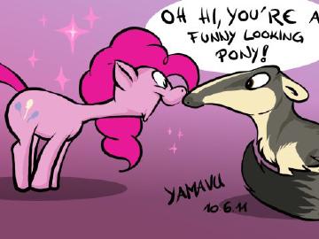 Pinkie Pie says HI