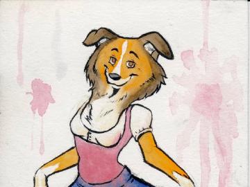 collie curtsey