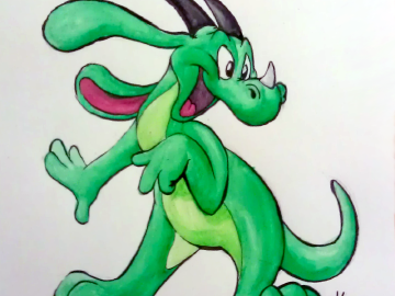 Dragonhead watercolor Gift