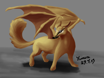 Winged Numbat (lineless coloring)