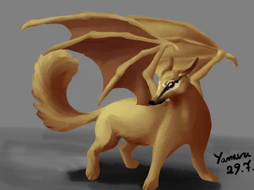 Winged Numbat (lineless coloring)