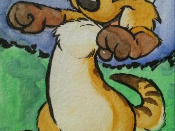 [ACEO] Merry Meerkat