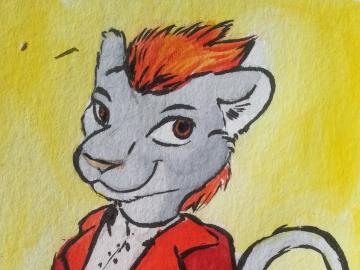 [ACEO] Business Lion Luri