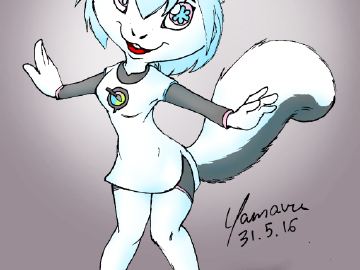 [Fanart] Kiki, the Krita Mascot