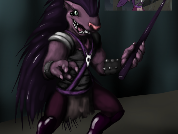 [Fanart] Porcupine Monster shaded