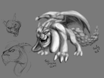 Yamy dragon study