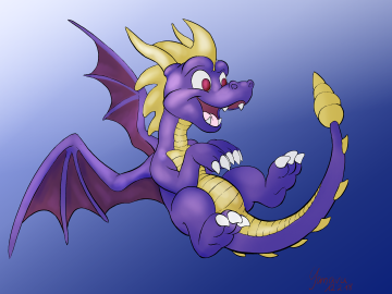 Spyro jumps