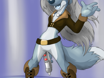A kinda SciFi wolf girl